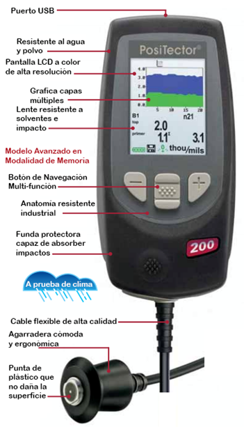 Medidor de espesor - Positector 200