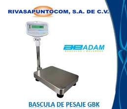 BASCULA DE PESAJE MODELOS GBK ADAM EQUIPMENT