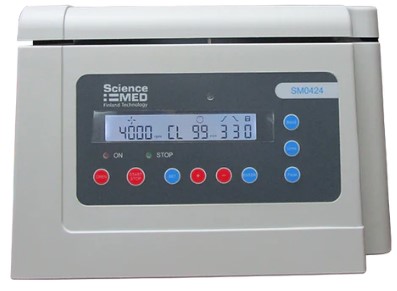 Velocidad: 500 - 4000 rpm, incremento 100 rpm Temporizador: 1 - 99 minutos Programas predeterminados Sangre Orina Material fecal. 100-240V, 60Hz