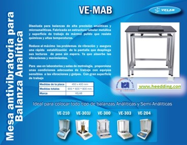 MESA ANTIVIBRATORIA PARA BALANZA ANALITICA 450 X 400 MM