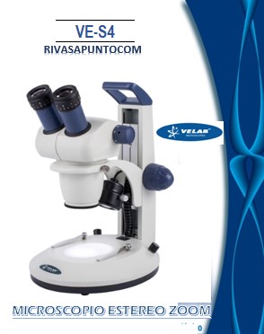 Oculares: WF 10X/20 mm con gomas protectoras y ajuste de dioptrías en ambos oculares. Cabeza: Binocular inclinada a 60° 3X (de 7 a 30 aumentos total