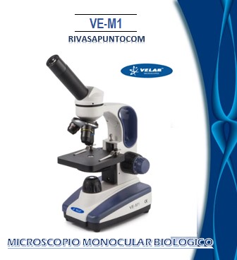 Diseñado especialmente con fines educativos Oculares: WF 10X -18 mm con prisionero.Cabeza: Monocular inclinada 45°, giratoria 360°.