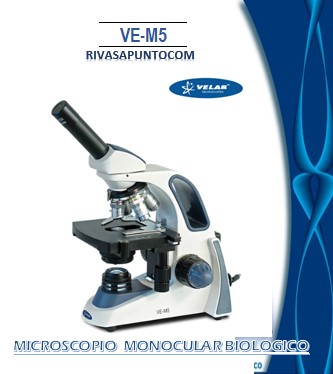 WF 10X -18 mm con prisionero y puntero. Cabeza: Monocular inclinada 45°, giratoria 360°. Revolver: Cuádruple con tope.