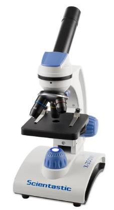 Introducir a los niños al mundo de la ciencia objetivos: acromáticos 4X, 10X y 40X, con anillo de color para fácil identificación Oculares: WF 10X