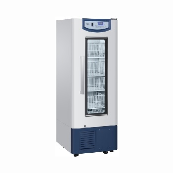 Refrigerador de banco de sangre. Modelo HXC-158 Marca Haier Capacidad: 158 L. 84 bolsas sangre. Temperatura: 2 - 6°C. Dim. Internas: 460 x 370 x 950 